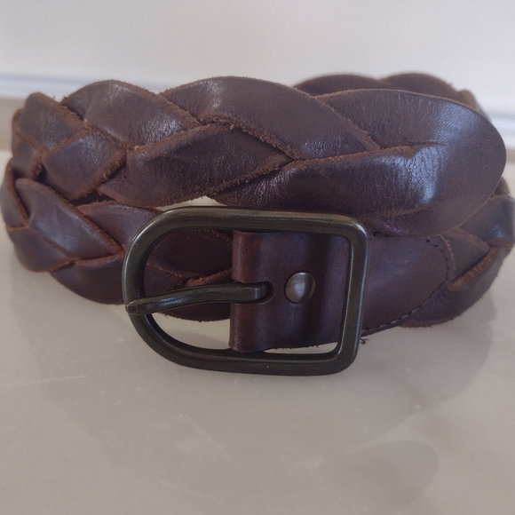 GAP Vintage Braided Leather belt size M Western Boho - Picture 1 of 8